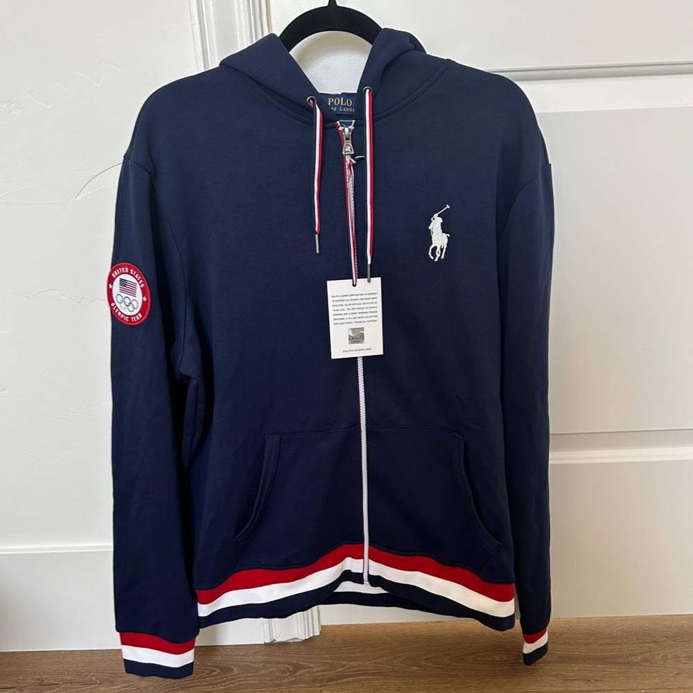 Men’s Official USA Olympic Zip-up Sweatshirt Polo Ralph Lauren
